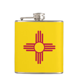 New Mexico Flag & travel Mexico USA States/sports Flask
