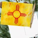 New Mexico Flag Watercolor Art Postcard<br><div class="desc">Check out this super colorful New Mexico flag. And be sure to check my shop for more products and designs. You can always add your own text. Let me know if you'd like something custom made. If you buy it, thank you! Be sure to share a pic on Instagram of...</div>