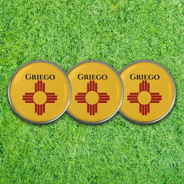 New Mexico flag with Zia symbol Golf Ball Marker (Creator Uploaded)