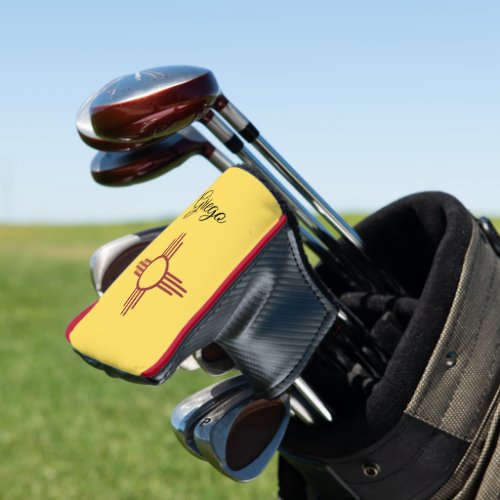 New Mexico flag with Zia symbol Golf Head Cover