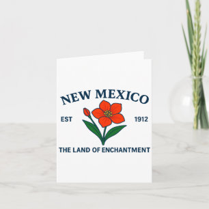 New Mexico Flower Premium Tri-blend Card
