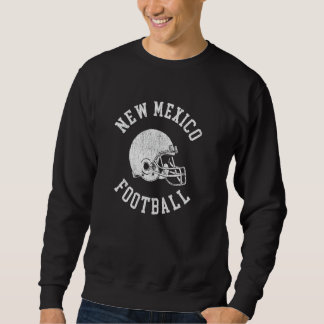 New Mexico Football Throwback Football Helmet Retr Sweatshirt