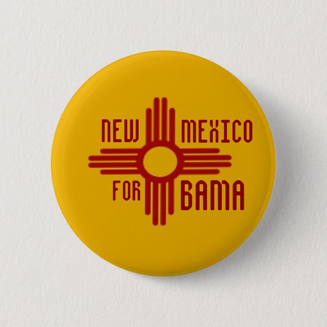 NEW MEXICO FOR OBAMA Button (Front)