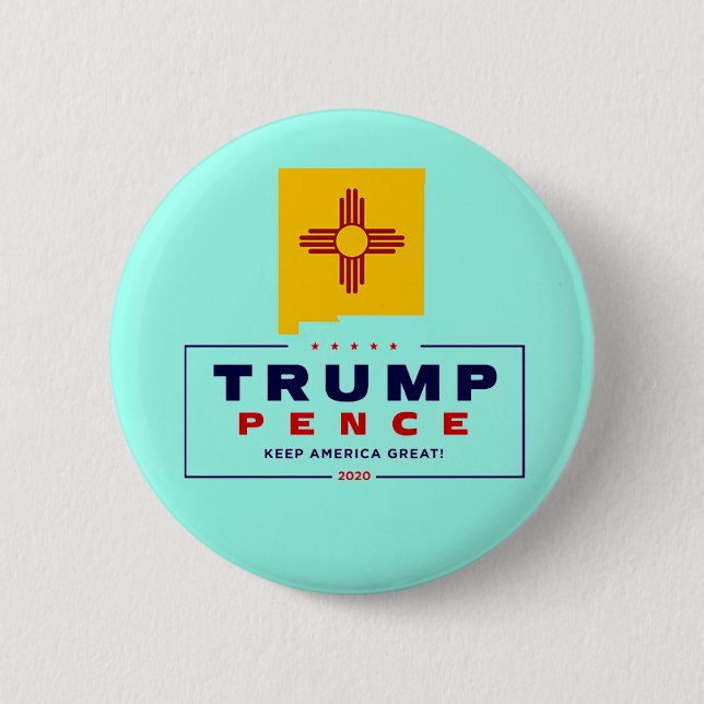New Mexico for Trump Pence 2020 Button (Front)