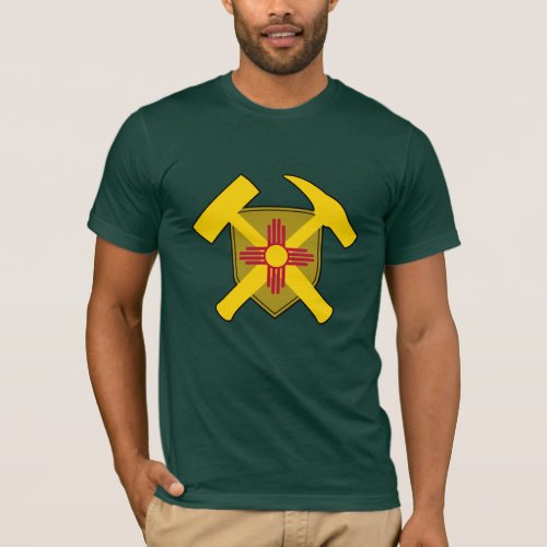 New Mexico Geologist_ Rock Hammer and Shield T_Shirt