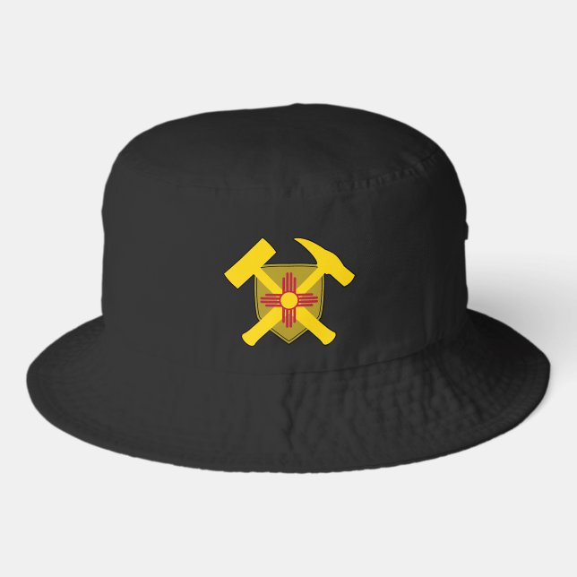 New Mexico Geologist's Rock Hammer Logo Bucket Hat (Front)