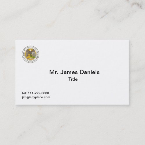 New Mexico Great Seal Business Card Template