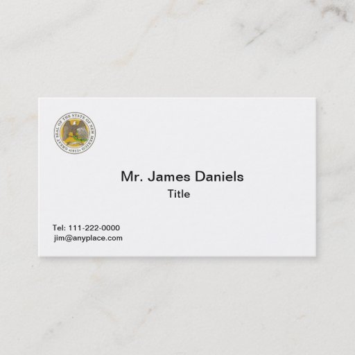 Customizable New Mexico Great Seal Business Card Template
