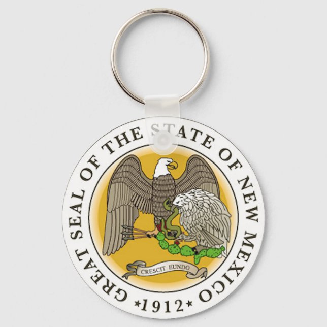 New Mexico Great Seal Keychain (Front)