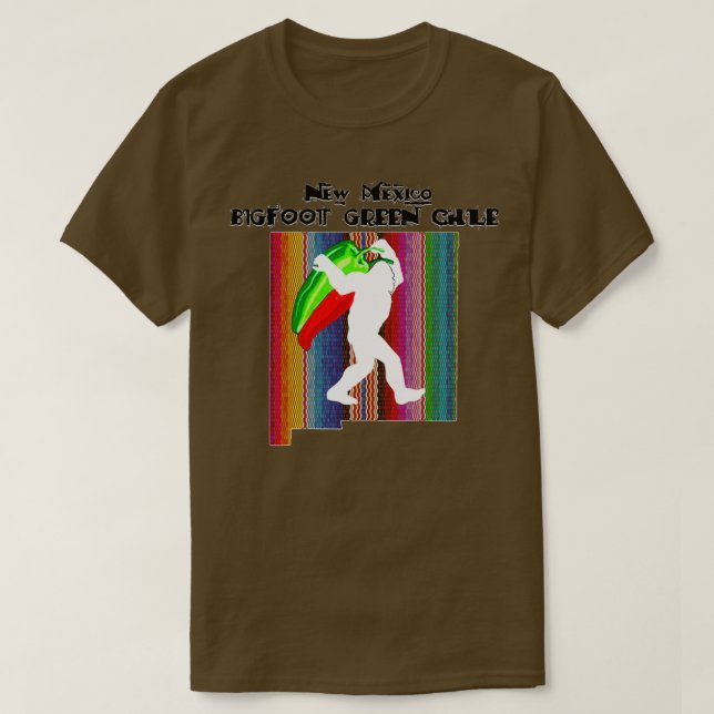 NEW Mexico Green Chile Bigfoot T-Shirt (Design Front)