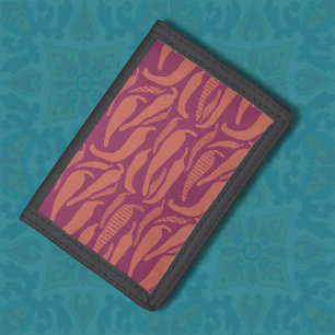 New Mexico Hatch Chili Southwest Art Inspired Tri-fold Wallet
