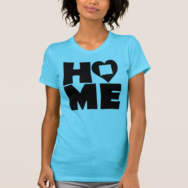 New Mexico Home Heart State Tees T-Shirt (Front)