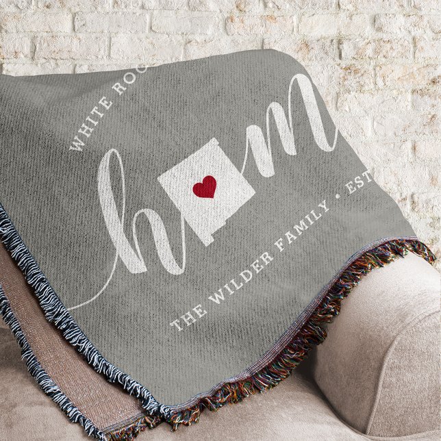 New Mexico Home State Personalized Throw Blanket (Creator Uploaded)