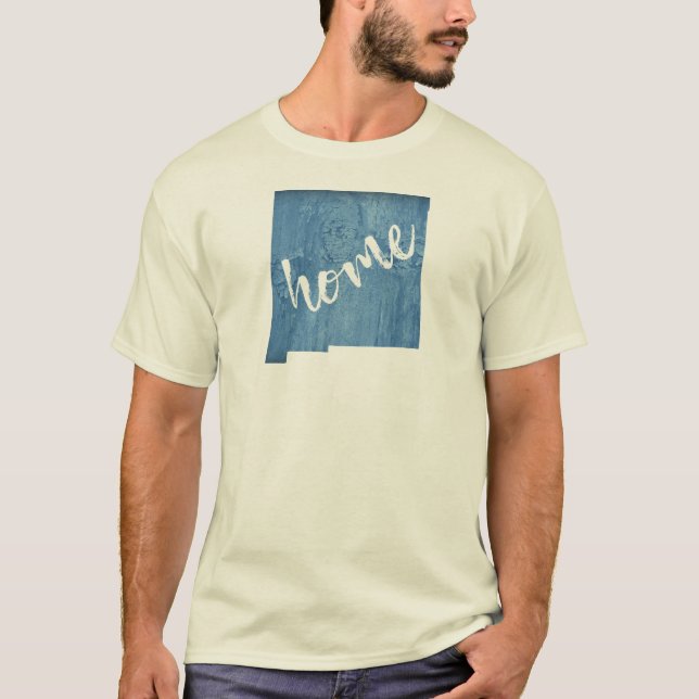New Mexico Home Wood Grain T-Shirt (Front)