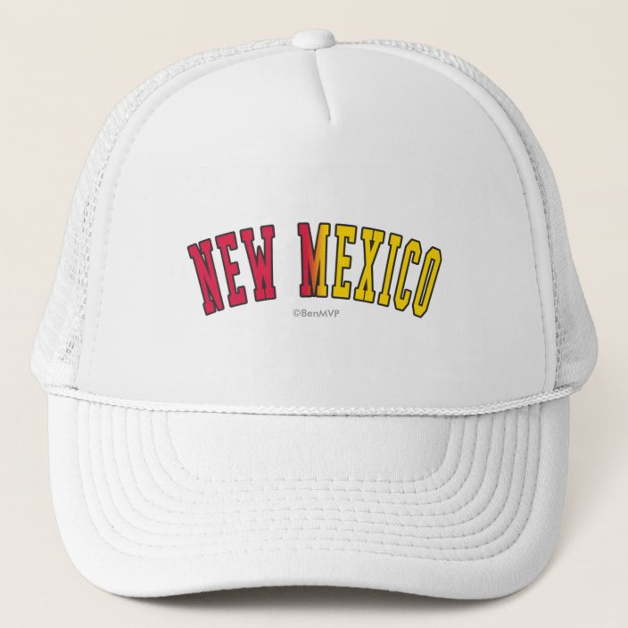 New Mexico in State Flag Colors Hat