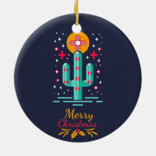 🔴new MEXICO INSPIRED FLAG  CERAMIC ORNAMENT