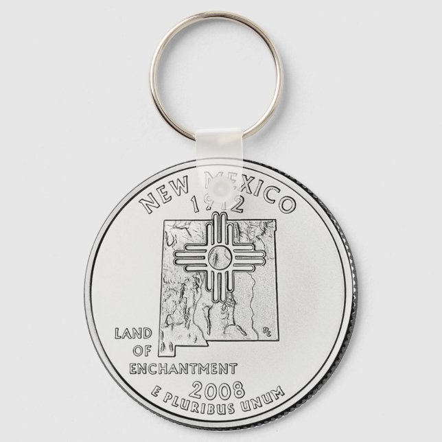 New Mexico Keychain (Front)
