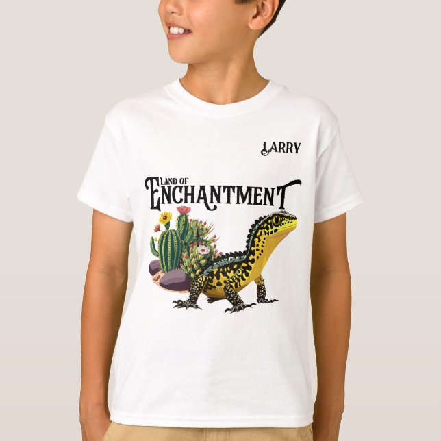 New Mexico, Land of Enchantment Customizable Boy's T-Shirt (Front)