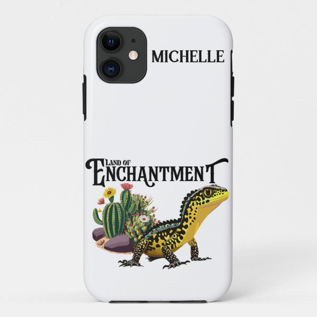 New Mexico, Land of Enchantment Customizable Case-Mate iPhone Case (Back)