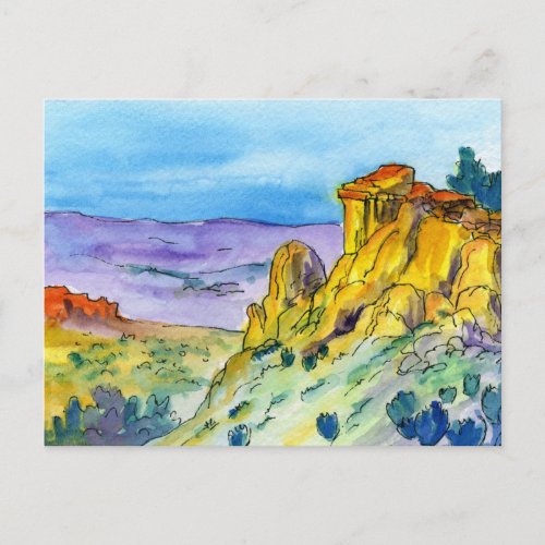 New Mexico Landscape High Desert Trail 01 Postcard