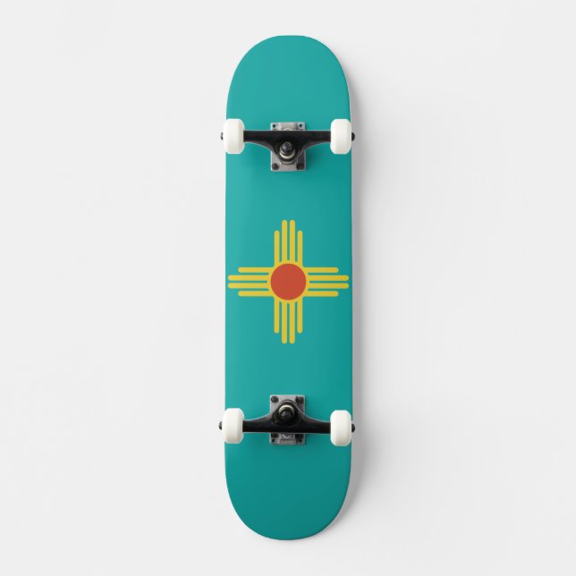 New Mexico License Plate Skateboard Deck (Front)