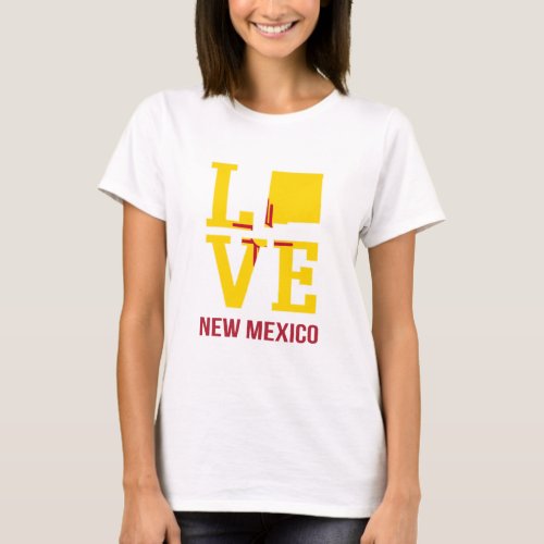 New Mexico love state flag T_Shirt