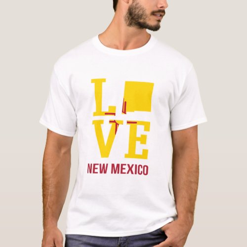 New Mexico love state flag T_Shirt