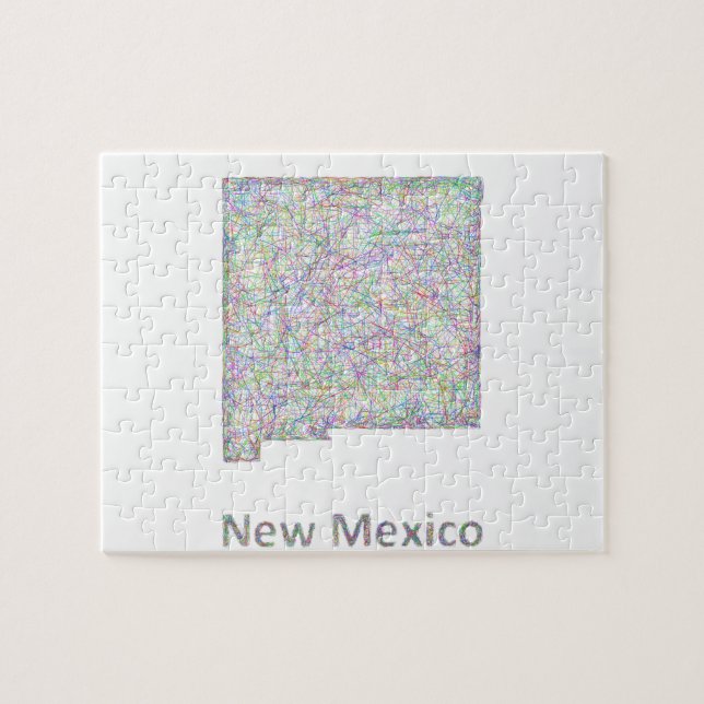 New Mexico map Jigsaw Puzzle (Horizontal)