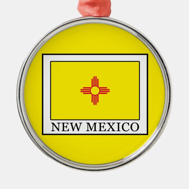 New Mexico Metal Ornament (Front)