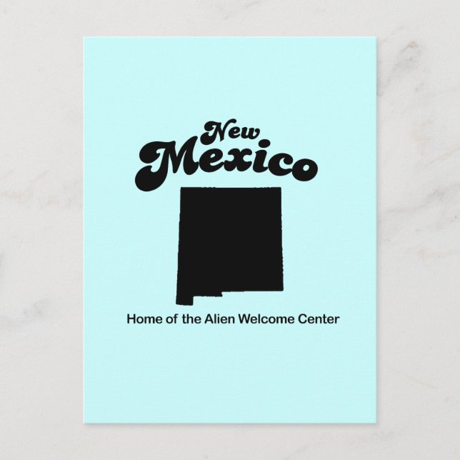 New Mexico Motto - Alien Welcome  Center Postcard (Front)