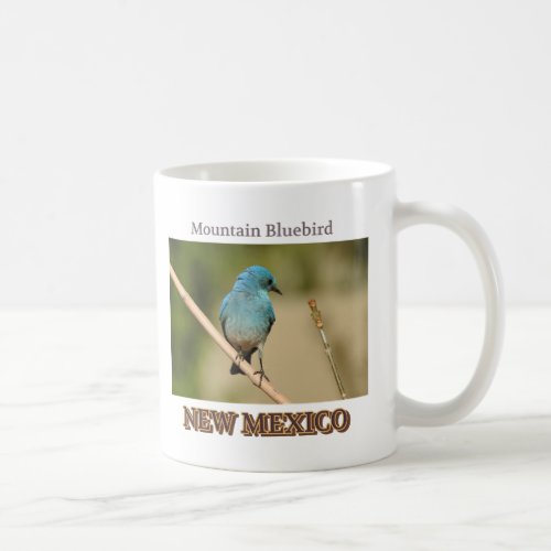 New Mexico Mountain Blue bird photograph Coffee Mug