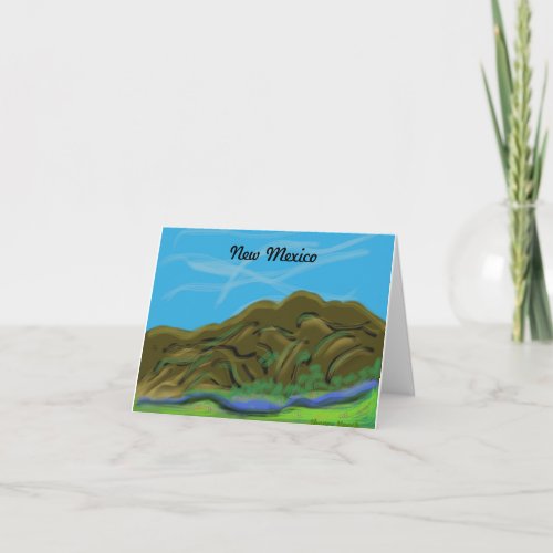 New Mexico Mountains Note Card
