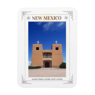 New mexico nambe' pueblo sacred heart church magnet