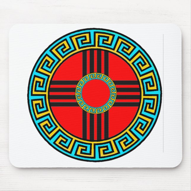 New Mexico Native American Zia Symbol Mouse Pad (Front)