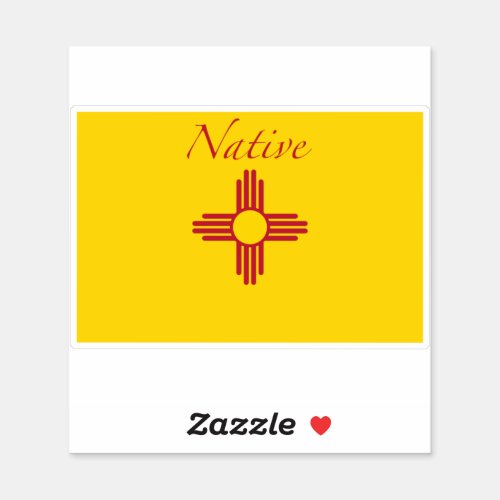 New Mexico Native Flag Sticker