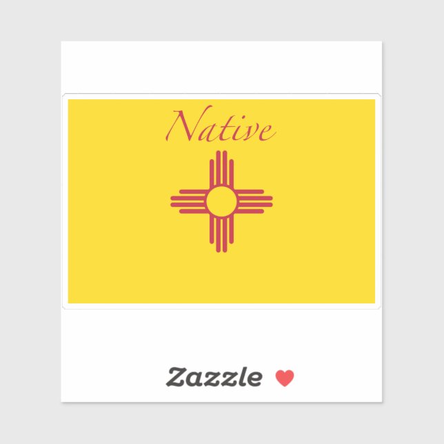 New Mexico Native Flag Sticker (Sheet)