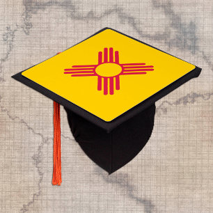 New Mexico & New Mexico Flag, Students /University Graduation Cap Topper