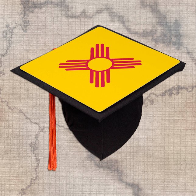 New Mexico & New Mexico Flag, Students /University Graduation Cap Topper (Creator Uploaded)