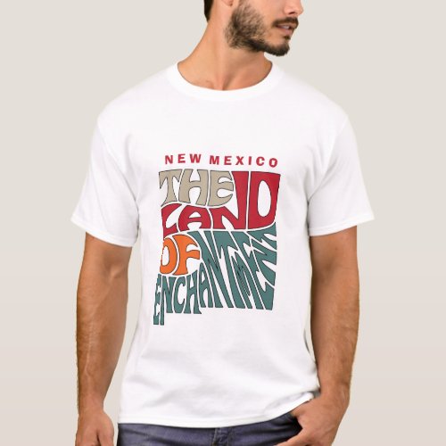 New Mexico Nickname Word Art T_Shirt