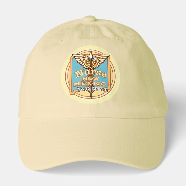 New Mexico Nurse Caduceus  Hat (Front)
