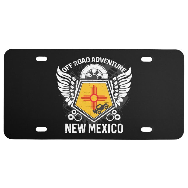 New Mexico Off Road Adventure 4x4 Trails Mudding License Plate (Front)