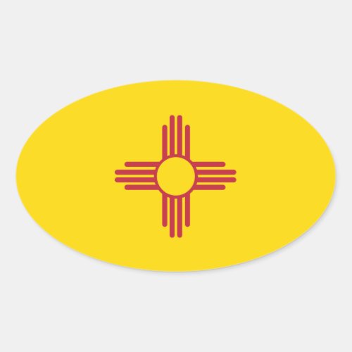 NEW MEXICO OVAL STICKER