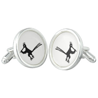 New Mexico Petroglyph Road Runner Cufflinks