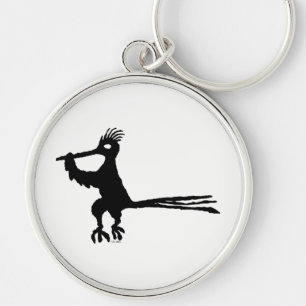 New Mexico Petroglyph Road Runner Keychain