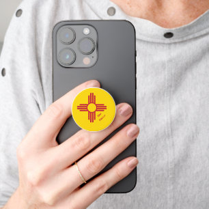 New Mexico phone grip, patriotic New Mexican Flag PopSocket