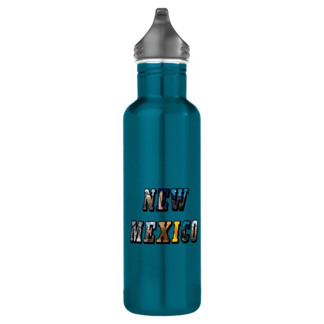 New Mexico Picture Text Water Bottle (Right)