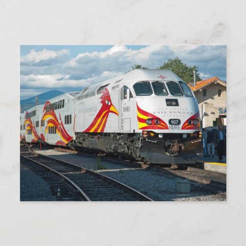 New Mexico Rail Runner Express at Santa Fe Postcard