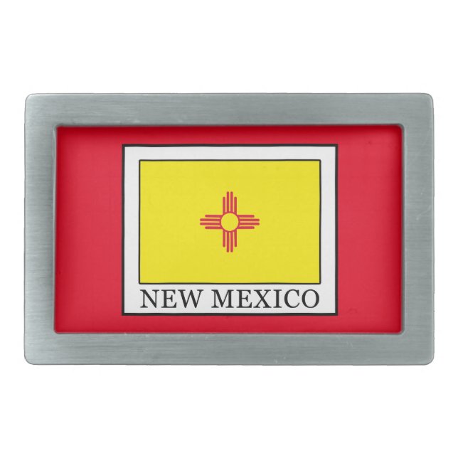 New Mexico Rectangular Belt Buckle (Front)
