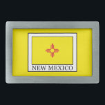 New Mexico Rectangular Belt Buckle<br><div class="desc">New Mexico</div>