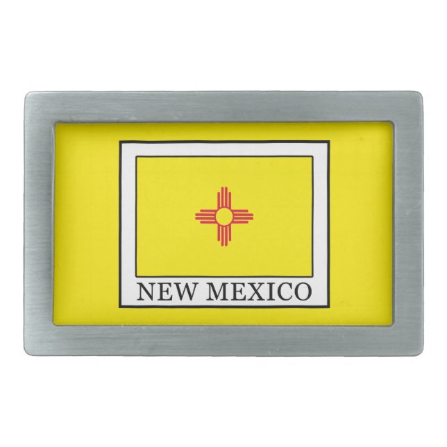 New Mexico Rectangular Belt Buckle (Front)